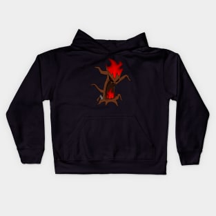 TwiggyTheTree Burning Tree Logo Kids Hoodie